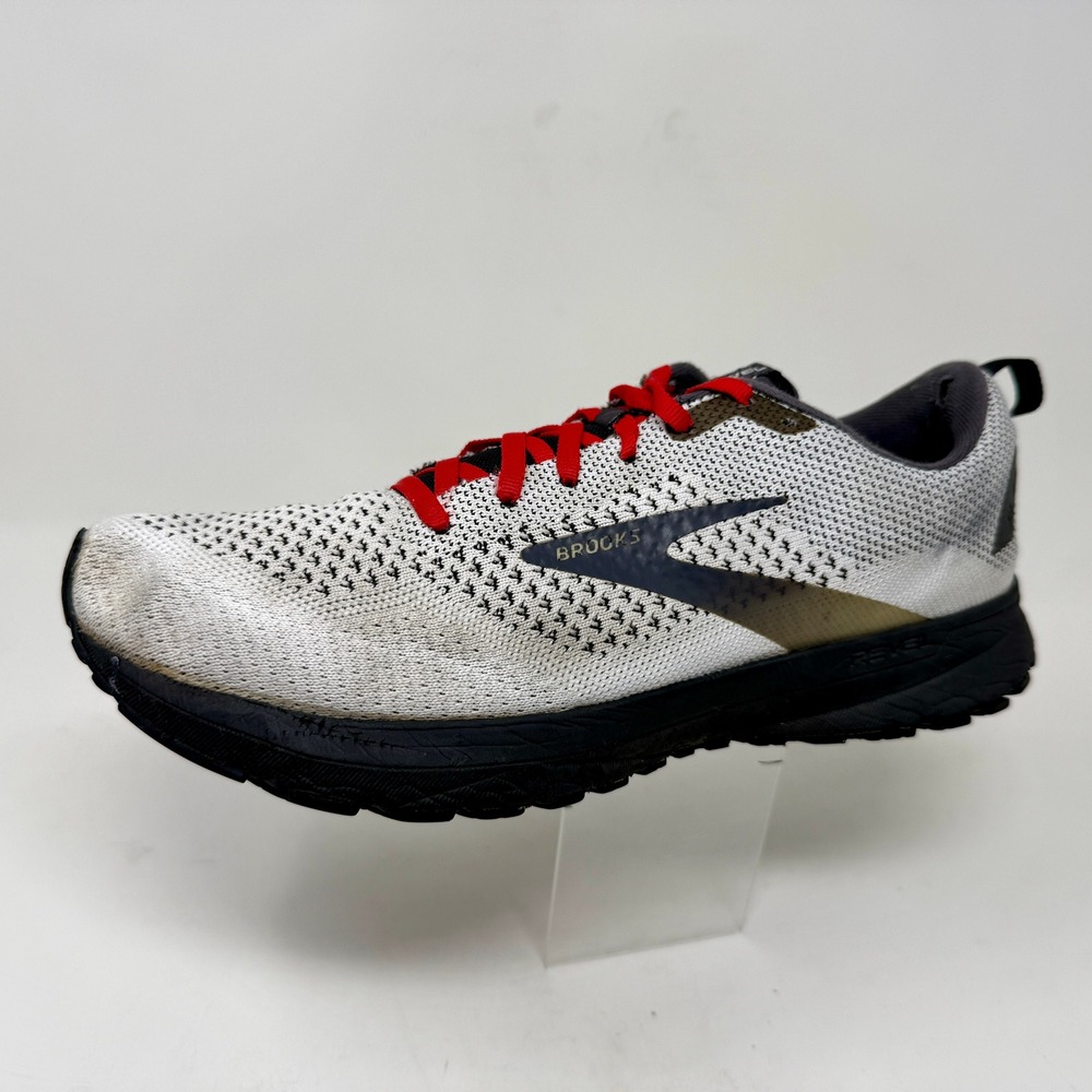 Brooks Revel 4 Men's Sz 11 Running Shoes White Black Red 1103471D141
